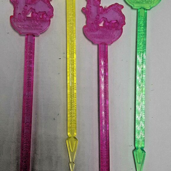 Lost Dutchman Swizzle stick Drink stirrer cocktail Pick Superstition Ho neon - Picture 2 of 5